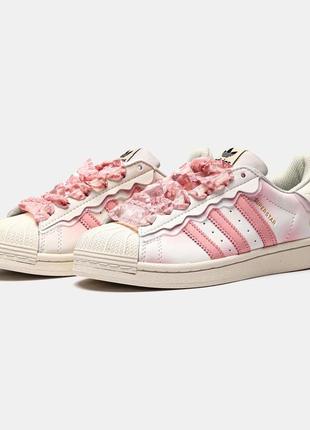 Кросівки шкіряні adidas superstar )(37)