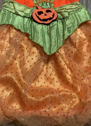 Карнавальное платье тыковка на хеллоуин \ платье тыква4 фото