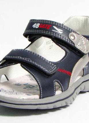 Ортопедичні відкриті босоніжки сандалі з твердою п'ятою 5372 літнє взуття том м хлопчику р.276 фото