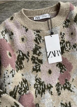 Хитовой неуловимый свитер кофта свитер джемпер туника туника в цветах плотвах s m zara6 фото