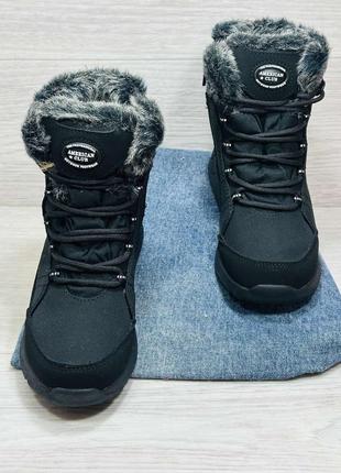 Зимние термо-ботинки к девочкам3 фото