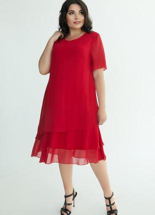 Платье тм all posa марина 2 красный 56 (100740)
