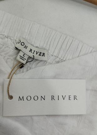 Біла блузка топ на зав'язках з декольте котон silver moon7 фото