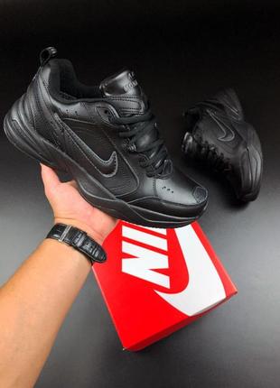 Кроссовки мужские осень - зима nike air monarch черные