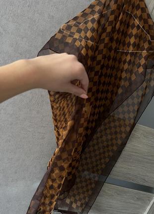 Шелковая шаль louis vuitton