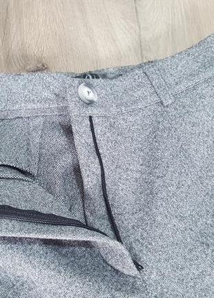 Свободные прямые брюки из полушерсти velvet5 фото