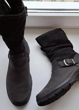 Женские кожаные зимние сапожки на мембране gore tex 
legero