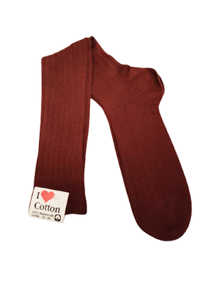 Гольфы i ♥ cotton, р. 23-26, коричневый, хлопок