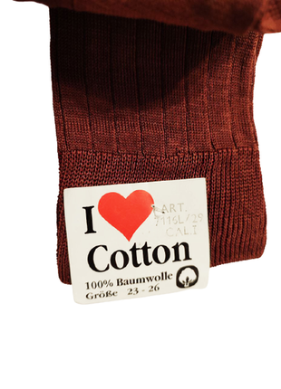 Гольфи i ♥ cotton, р. 23-26, коричневий, бавовна3 фото