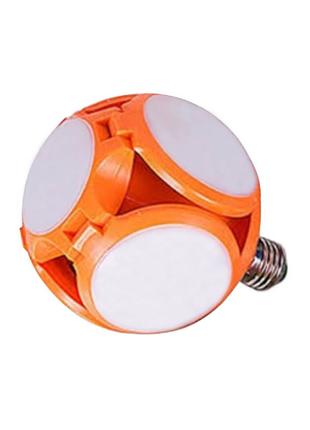 Складна світлодіодна лампа 40 вт e27 led light football ufo lamp ac 85-265v помаранчева світлодіодна лампа