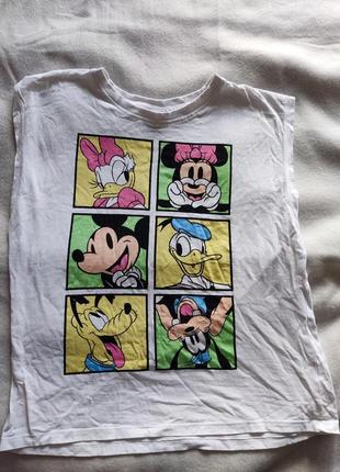 Футболка disney mickey mouse cotton котон жіноча дитяча казкова мульт7 фото