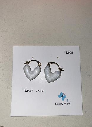 Сережки серце 4