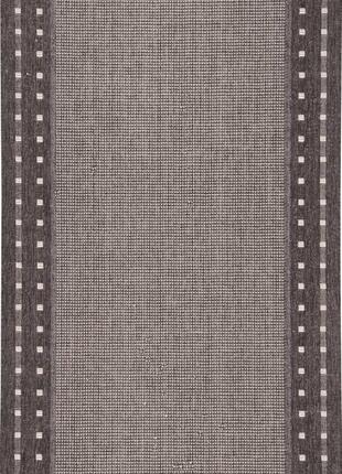 Килим безворсовий на гумовій основі karat flex run 1963/80 0.80x2.80 м чорний
