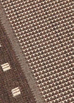 Ковер безворсовый на резиновой основе karat flex run 1963/91 2.00x1.60 м темно коричневый5 фото
