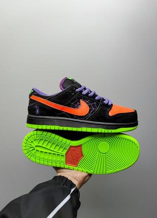 Зимові кросівки nike sb dunk low night of mischief halloween fur