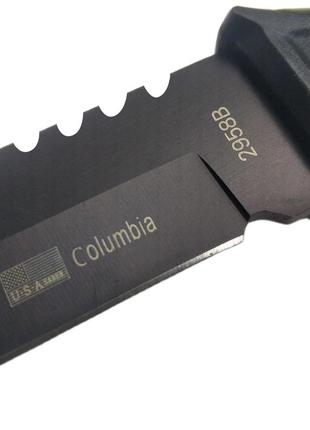 Универсальный нож columbia 2948d в пластиковом чехле со стеклобоем 25 см3 фото