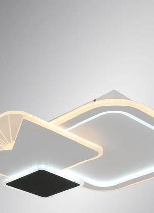 Керована світлодіодна люстра esllse cometa 105w-3s-app-500x60 white/black-220-ip20