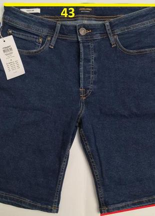 Шорты мужские джинсовые jack & jones m w32" jjirick jjoriginal shorts na 543 blue denim4 фото