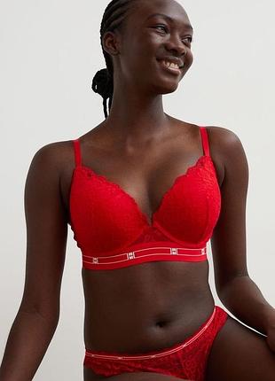 Трусики бразилианы h&m lace brazilian briefs - l