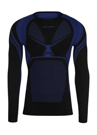 Термокофта чоловіча spaio confidence long sleeve top black royal blue xl sp-cnfds1-blkbl-xl