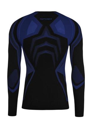 Термокофта чоловіча spaio confidence long sleeve top black royal blue xl sp-cnfds1-blkbl-xl3 фото