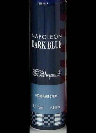 Дезодорант sterling parfums napoleon dark blue 75 мл1 фото
