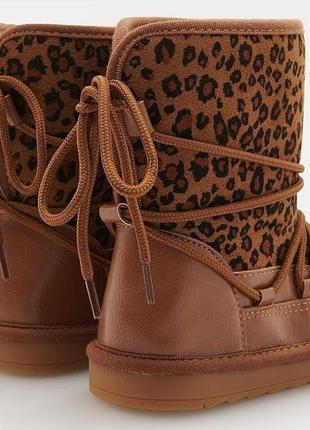 Стильні угги в леопардовий принт