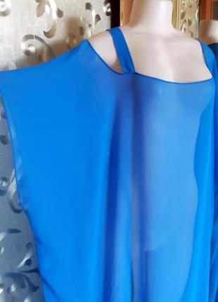 L-8xl шикарное макси платье resort, туника, накидка с вышивкой бисером, индия3 фото