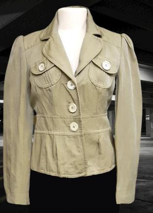 Xs-s женский оливковый жакет, идеальный б-у пиджак, турция1 фото