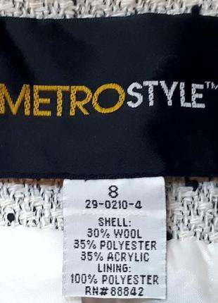 S-му світло сіре твідове пальто з вовною metrostyle, і довгий чорний шарф7 фото