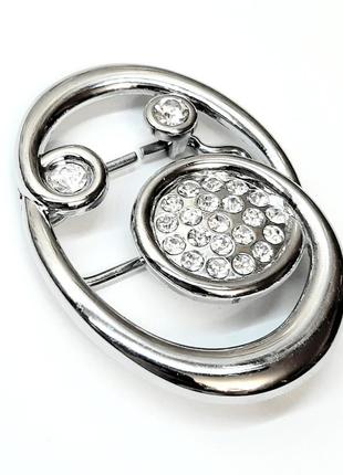 Винтажная пряжка с белыми камнями, для ремня 4 см, идеальная пряжка серебряного цвета7 фото