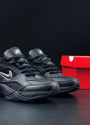 Кроссовки мужские осень - зима nike m2k tekno черные1 фото