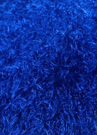 Синий свитер « травка»4 фото