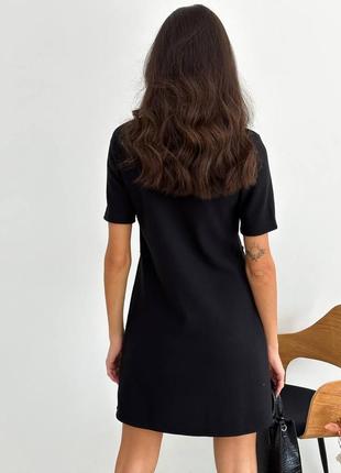 Женское шикарное базовое нарядное платье ангора рубчик женское платье осень весна молочная черная топ продажа люкс качество наложка s m l9 фото