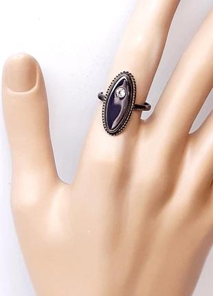 Кольцо ссср 925 пр, женский перстень в форме маркиз2 фото
