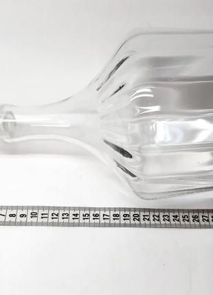 1.7 л великий графин скляний із корком, ідеальний вінтажний графин, пляшка, штоф-ссер6 фото
