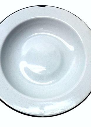 2 идеальные суповые эмалированные миски ссср нмз, 400 мл8 фото
