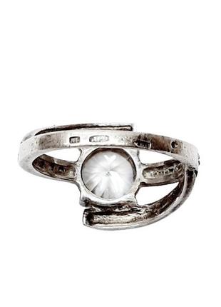 Красивое женское кольцо ссср, 925 пр, позолота9 фото