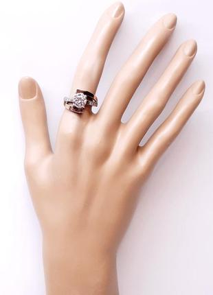 Красивое женское кольцо ссср, 925 пр, позолота3 фото