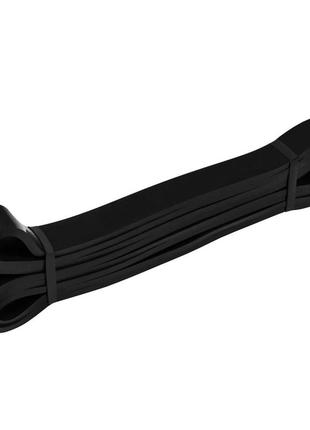 Еспандер-петля спортивний тренувальний еластична стрічка гумка для фітнесу u-powex (9-27kg) black va-335 фото