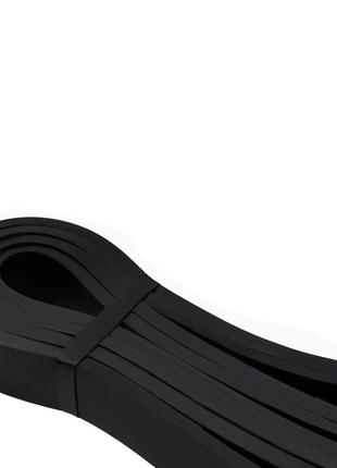 Еспандер-петля спортивний тренувальний еластична стрічка гумка для фітнесу u-powex (9-27kg) black va-334 фото