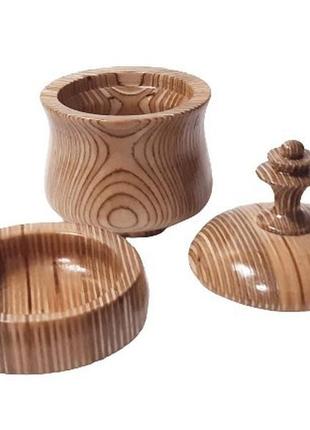 Фигурная шкатулка, деревянная ваза с двойным дном, ручная работа