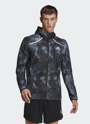Куртка для бігу marathon fast graphic performance he4562