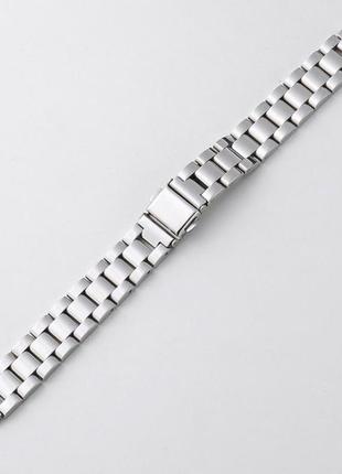Стальной ремешок / браслет на корпус xiaomi mi band 4 / 5 / 6 / 7  цвет: серебро