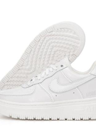 Осінні жіночі кросівки nike air force 1 low gore tex white (термо) 36-37-38-39-40