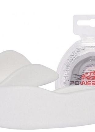 Капа боксерська powerplay 3309 sr доросла (вік 11+) біла