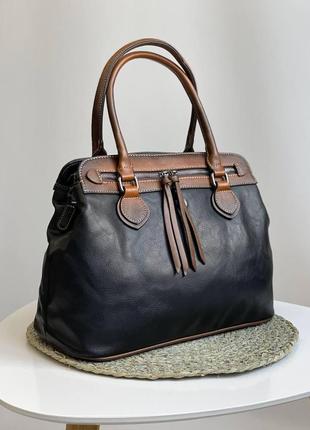 Женская сумка офисная на плечо из искусственной эко кожи итальянского бренда gildatohetti.7 фото