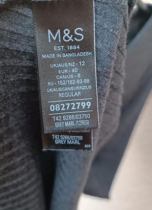 Платье графитовое повседневное m&amp;s collection платье с длинным рукавом4 фото