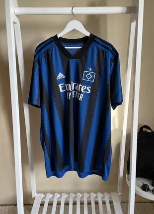 Чоловіча футболка hamburg adidas football soccer away jersey