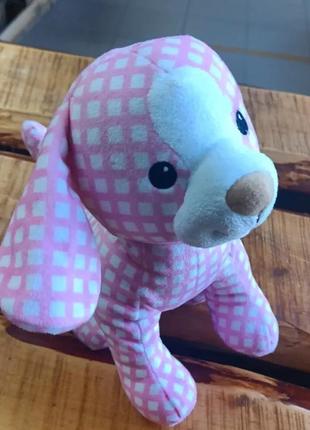 Мяка іграшка розова собачка